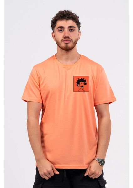 Regular Curly Man Baskılı Tshirt