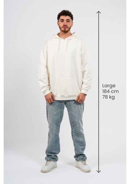 Oversize Sırtta Baskılı Scary Hoodie modelleri