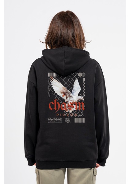 Oversize Sırtta Chasm Baskılı Hoodie fiyatları