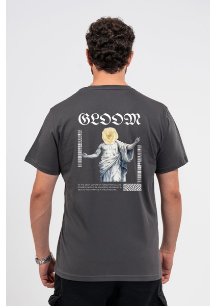 Regular Sırtta Bloom Baskılı Tshirt