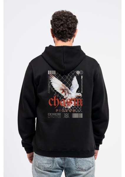 Regular Sırtta Chasm Baskılı Hoodie fiyatları