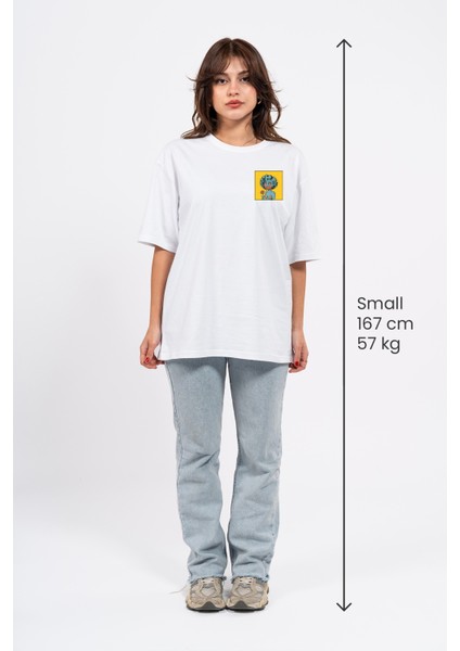 Oversize Göğüste Cry Woman Baskılı Tshirt modelleri