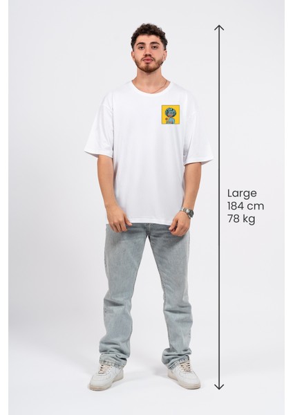 Oversize Göğüste Cry Woman Baskılı Tshirt fırsatları