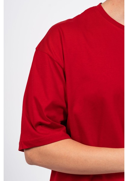 Oversize Göğüste Be Furious Baskılı Tshirt fırsatları