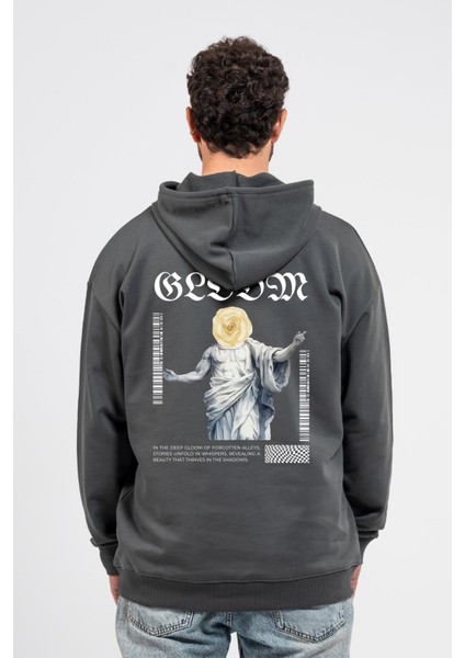 Oversize Sırtta Bloom Baskılı Hoodie fiyatları