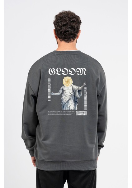 Oversize Sırtta Bloom Baskılı Sweatshirt fiyatları