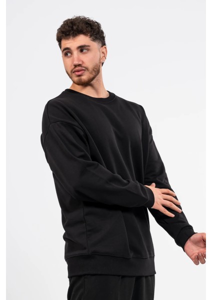 Oversize Sırtta Shocked Baskılı Sweatshirt modelleri