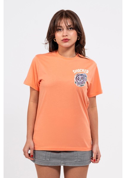 Regular Göğüste Shocked Baskılı Tshirt fiyatları