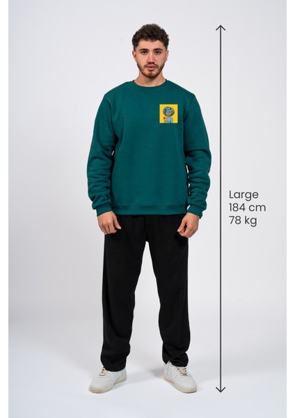 Regular Göğüste Cry Woman Baskılı Sweatshirt fırsatları