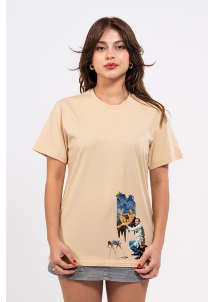 Regular Dali Baskılı Tshirt