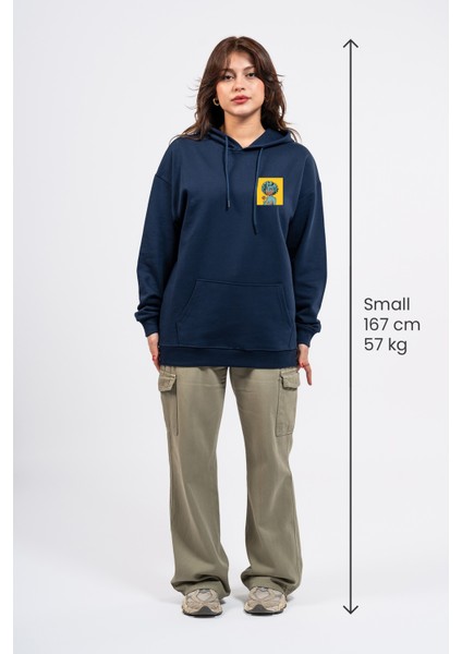 Oversize Göğüste Cry Woman Baskılı Hoodie fırsatları