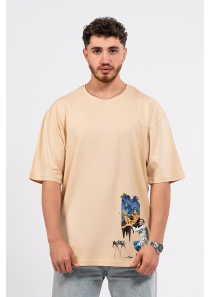 Oversize Dali Baskılı Tshirt fiyatları