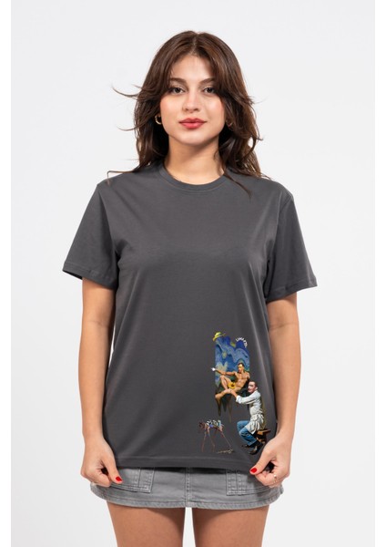 Regular Dali Baskılı Tshirt