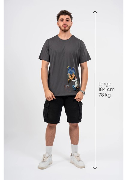 Regular Dali Baskılı Tshirt