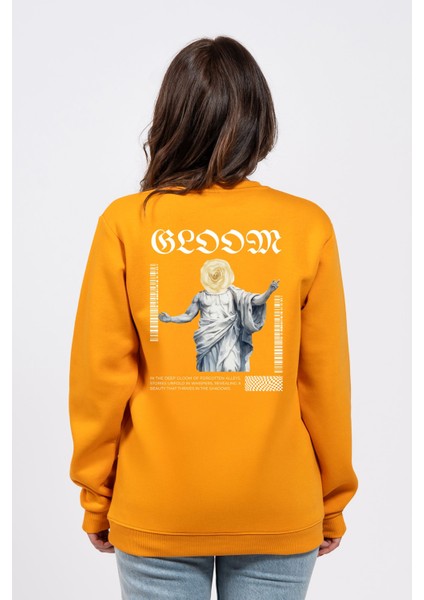 Regular Sırtta Bloom Baskılı Sweatshirt