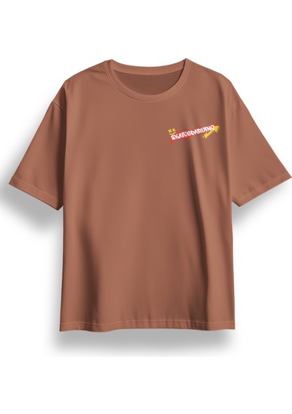 Oversize Skateboarding Baskılı Tshirt