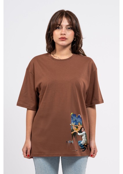 Oversize Dali Baskılı Tshirt