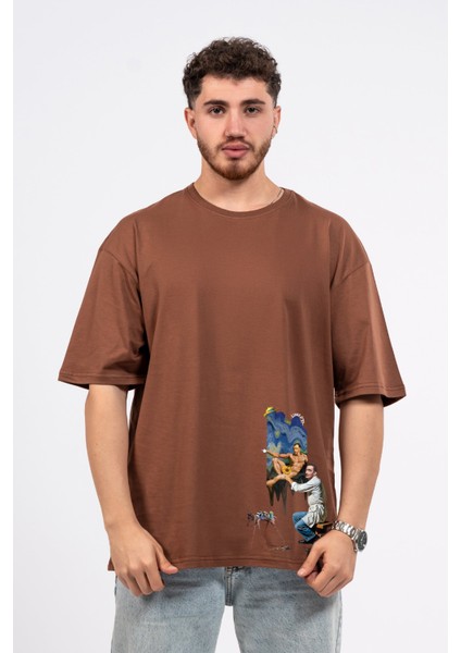 Oversize Dali Baskılı Tshirt fiyatları
