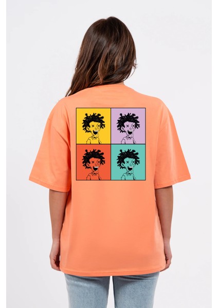 Oversize Curly Man Baskılı Tshirt fırsatları