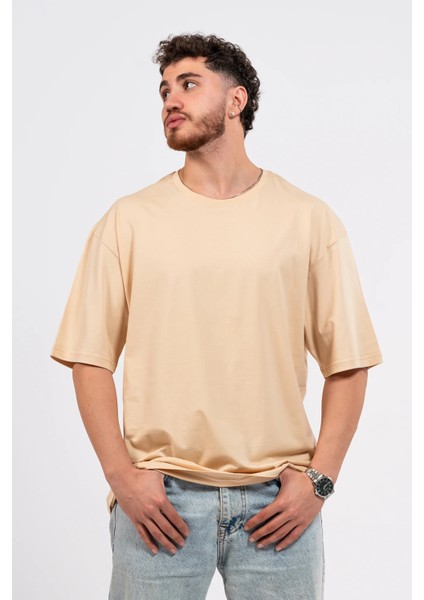 Oversize Sırtta Bloom Baskılı Tshirt