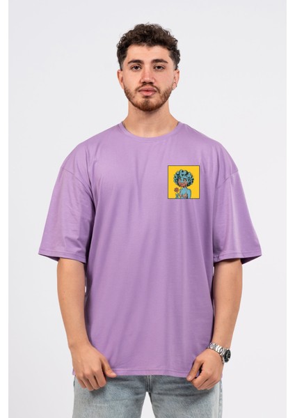 Oversize Göğüste Cry Woman Baskılı Tshirt fiyatları