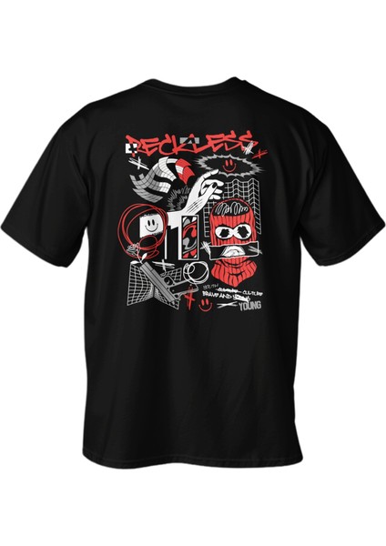 Regular Reckless Baskılı T-Shirt