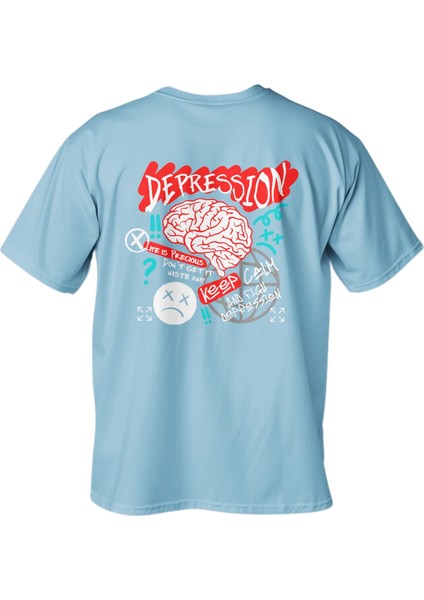 Regular Depression Baskılı T-Shirt