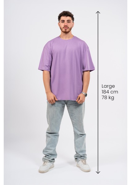 Oversize Every Stich Baskılı Tshirt
