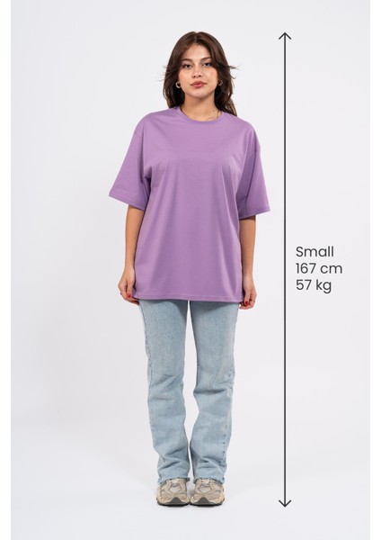 Oversize Every Stich Baskılı Tshirt