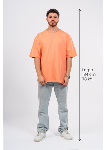 Oversize Like Flower Baskılı Tshirt
