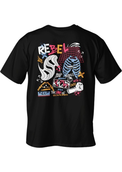 Regular Rebel Baskılı T-Shirt