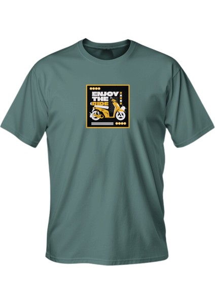 Regular Enjoy The Ride Baskılı T-Shirt