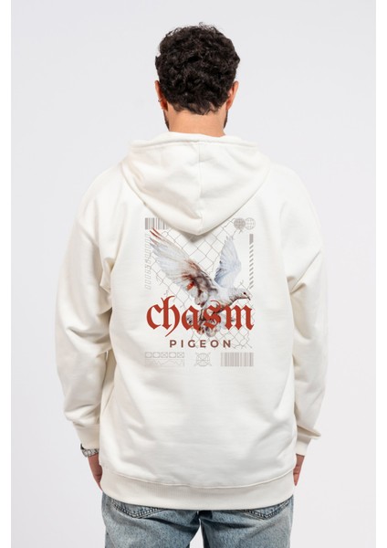 Oversize Sırtta Chasm Baskılı Hoodie fiyatları