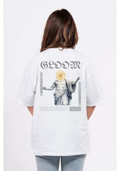 Oversize Sırtta Bloom Baskılı Tshirt fiyatları