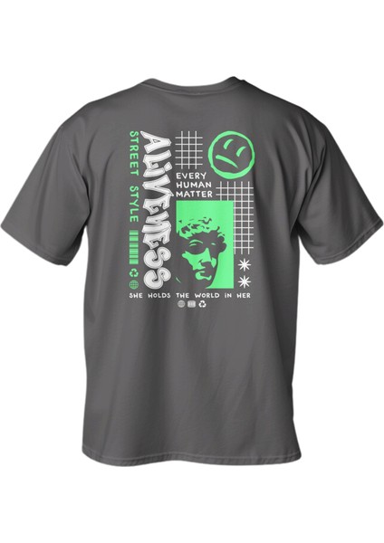 Regular Aliveness Baskılı T-Shirt