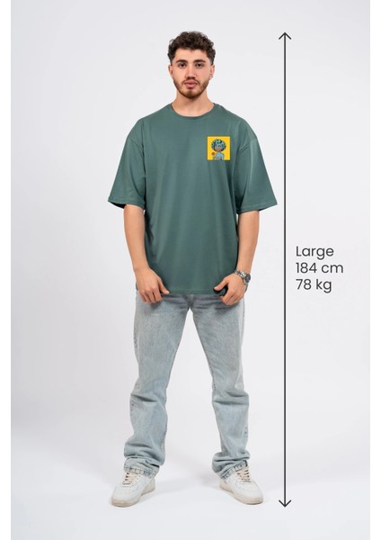 Oversize Göğüste Cry Woman Baskılı Tshirt modelleri