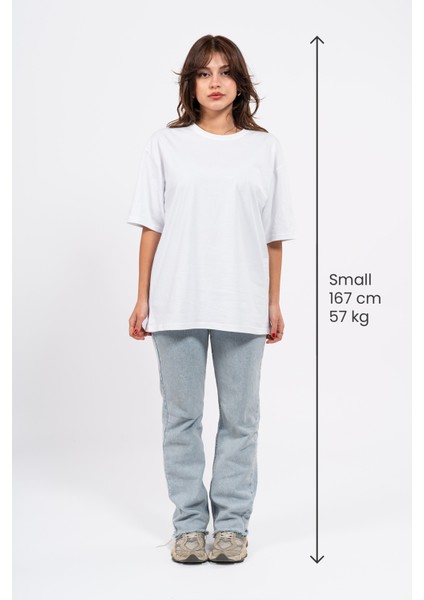 Oversize Capturing Life Baskılı Tshirt