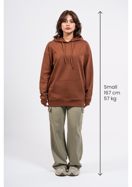 Oversize Sırtta Chasm Baskılı Hoodie fırsatları