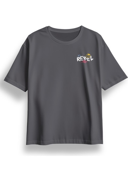 Oversize Rebel Baskılı Tshirt fiyatları