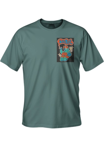 Regular Dont Smoke Baskılı T-Shirt