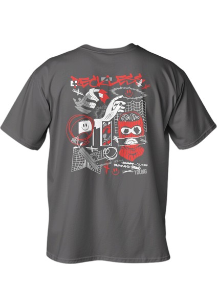 Regular Reckless Baskılı T-Shirt