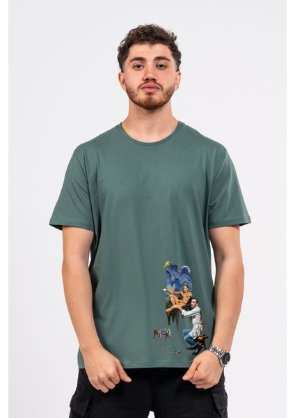 Regular Dali Baskılı Tshirt