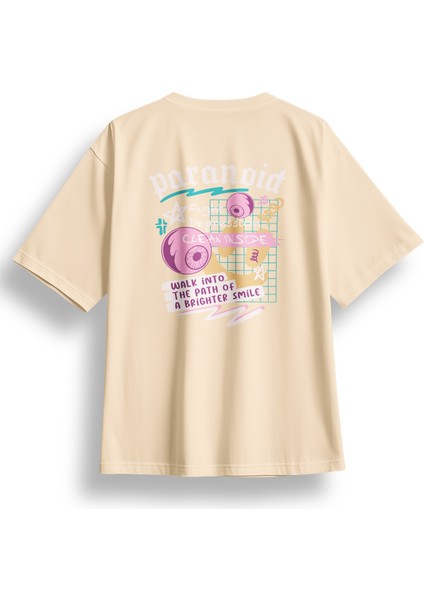Oversize Paranoid Baskılı Tshirt