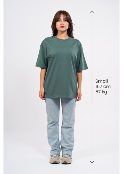 Oversize Reckless Baskılı Tshirt