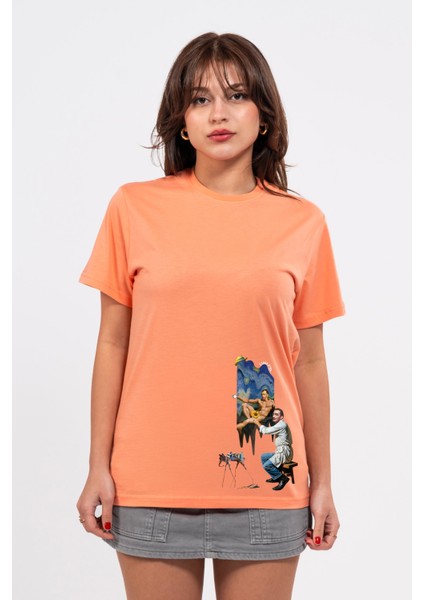 Regular Dali Baskılı Tshirt