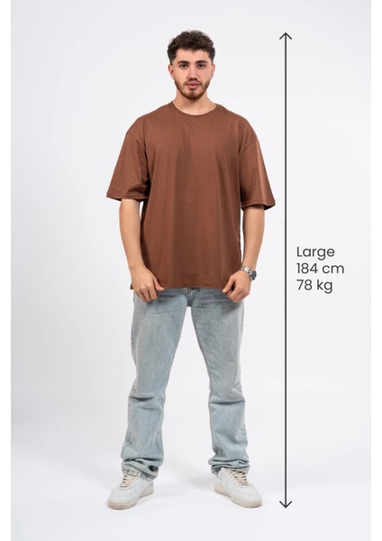 Oversize Capturing Life Baskılı Tshirt