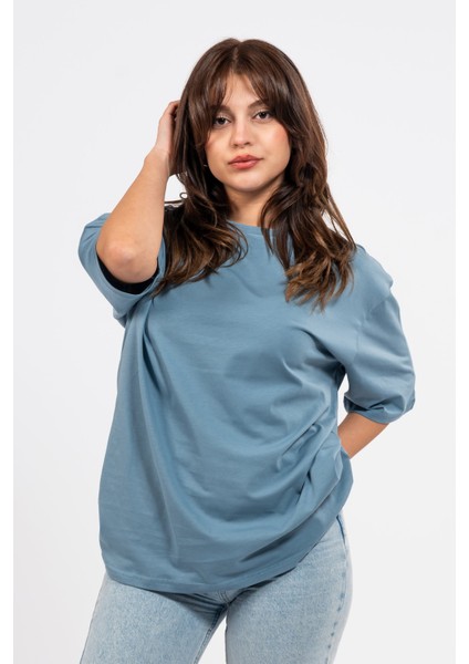 Oversize Sırtta Echo Baskılı Tshirt modelleri