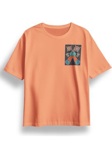 Oversize Street Game Baskılı Tshirt