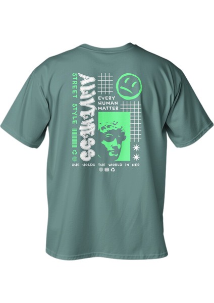 Regular Aliveness Baskılı T-Shirt