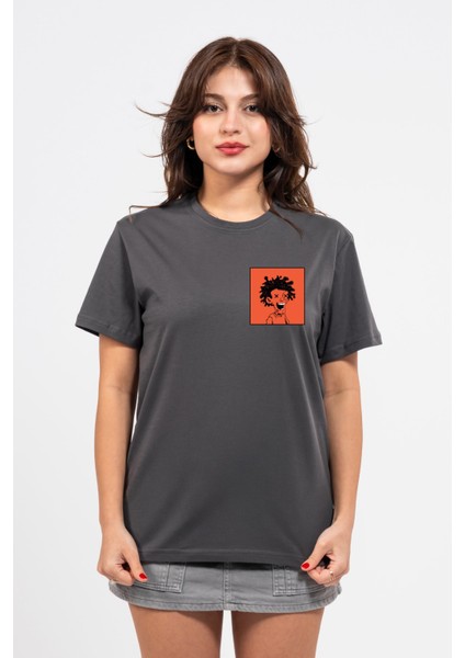 Regular Curly Man Baskılı Tshirt